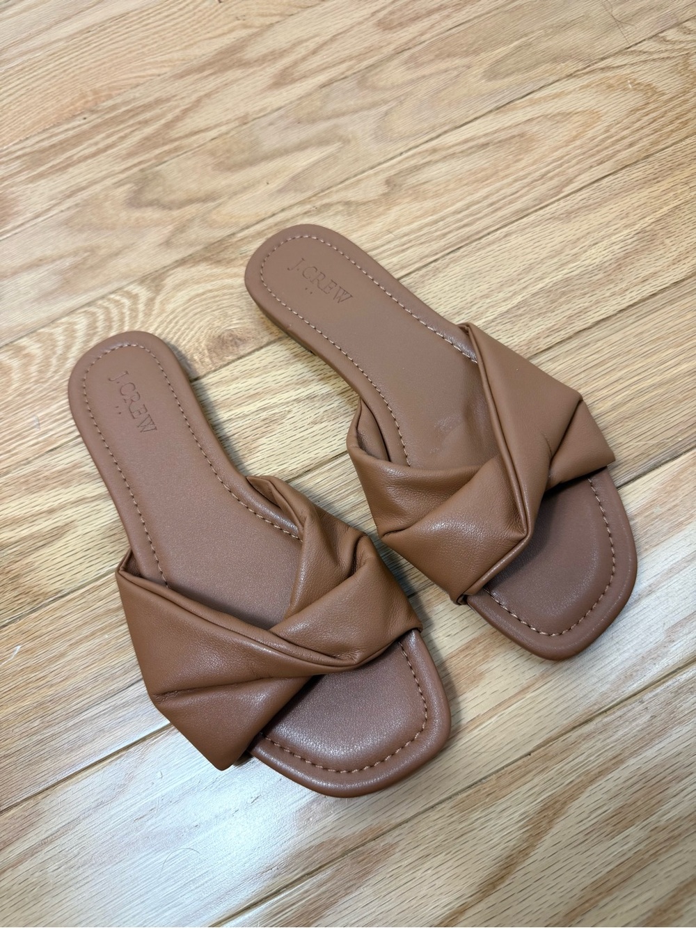 J. Crew Women's Tan Slide Sandals size 8 - Picture 2 of 7